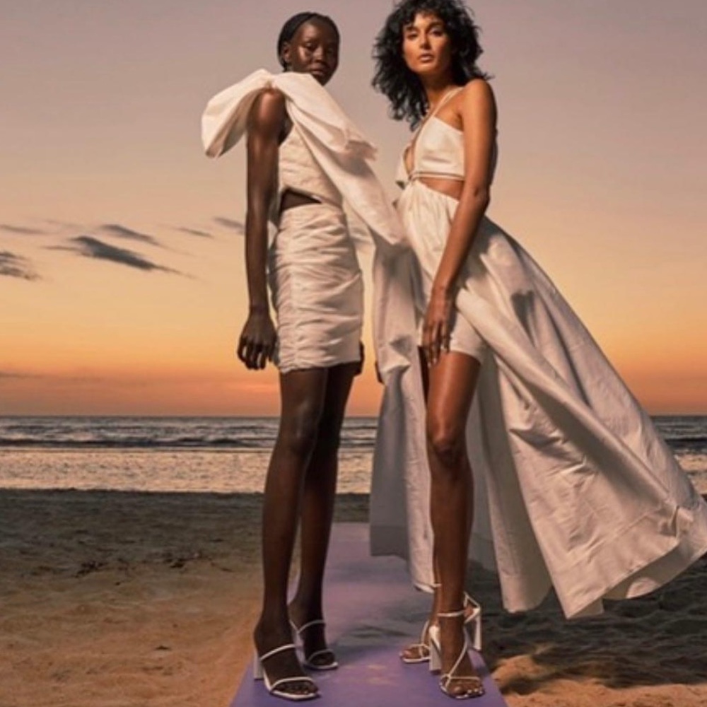 Helen O'Connor Super Nova Modern Strappy Cutouts Voluminous Wedding Dress 4